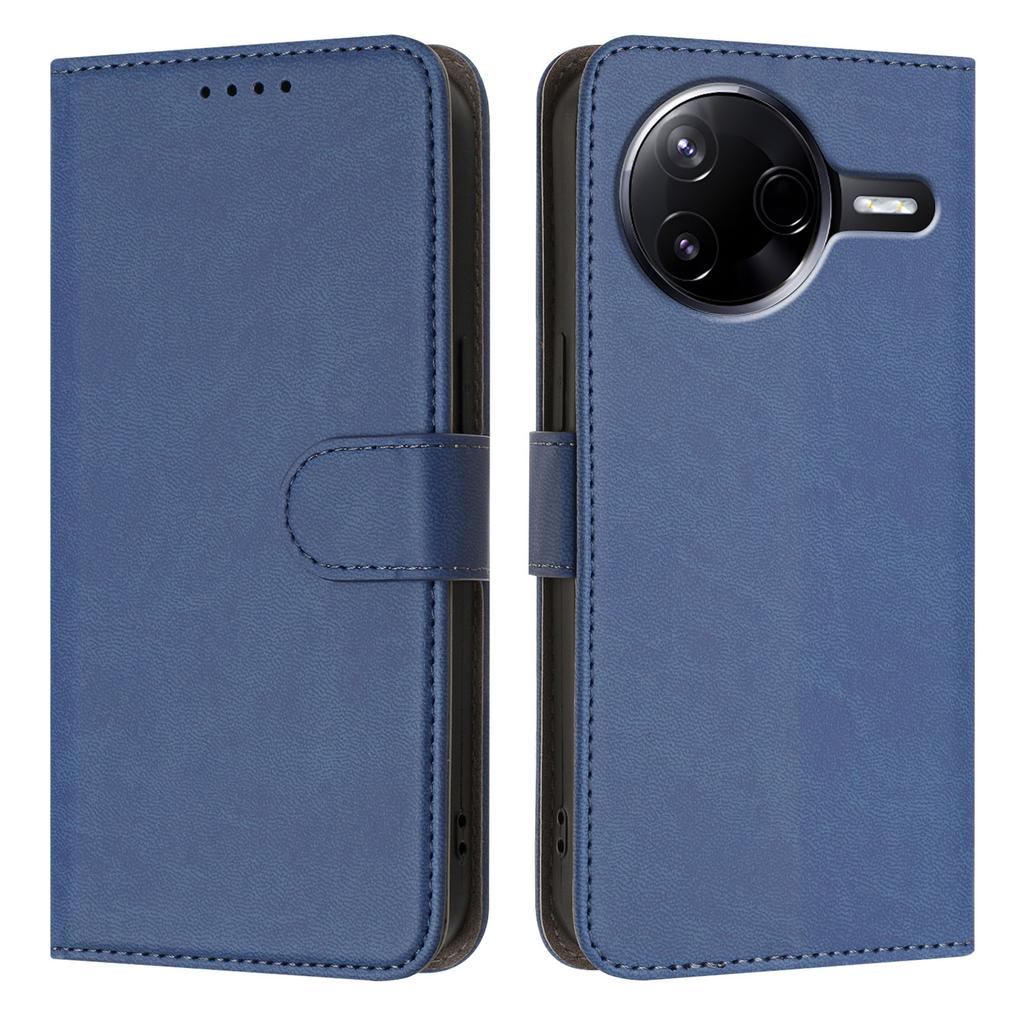 For Xiaomi Poco F7 Ultra 5G/Xiaomi Redmi K80 5G/Xiaomi Redmi K80 Pro 5G/Xiaomi Poco F7 Pro 5G Leather Case Solid Color Phone Cover with Wallet