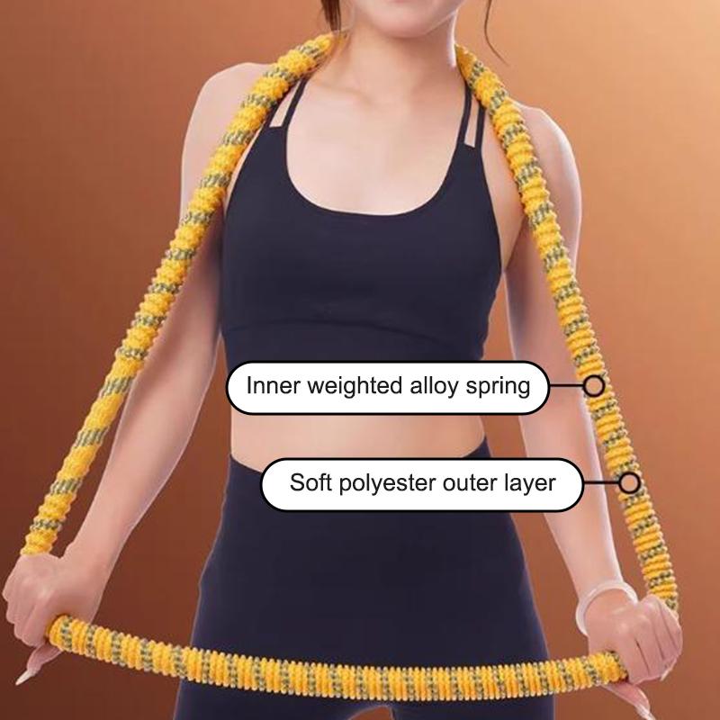 Soft Spring Fitness Hoop Adults Weights Loss Burns Fat Easy To Fold And Store Waist Toning Fitness Circle Unisex Waist Exercise