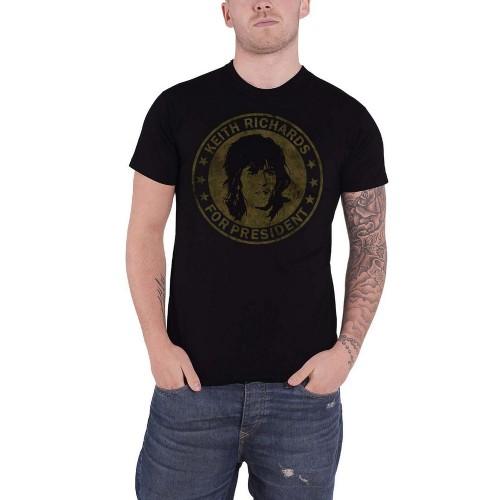 The Rolling Stones Unisex Adult Keith For President T-Shirt