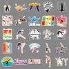 50Pcs Waterproof Gymnastics Graffiti Stickers for Phone Cases, Skateboards, and Luggage