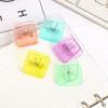10pcs Square Letter Paper Clip Acrylic Document Folder Reusable Ticket Holder  Students