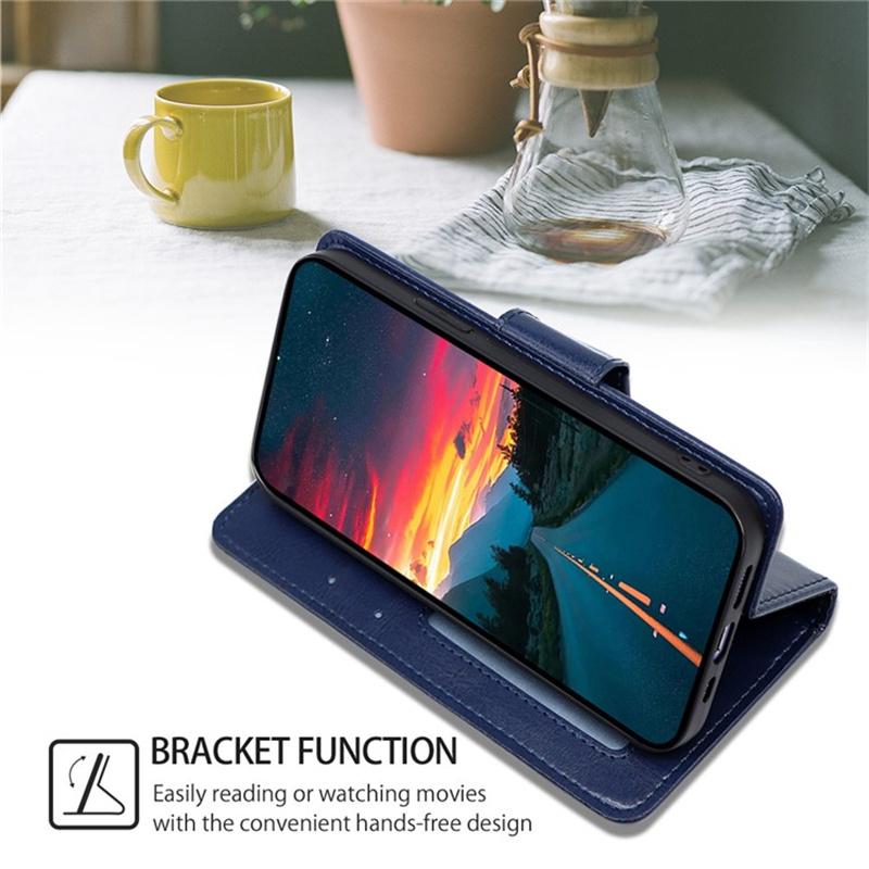 For OPPO A38 4G/A18 4G Case Anti-scratch TPU+PU Leather Wallet Stand Cell Phone Cover