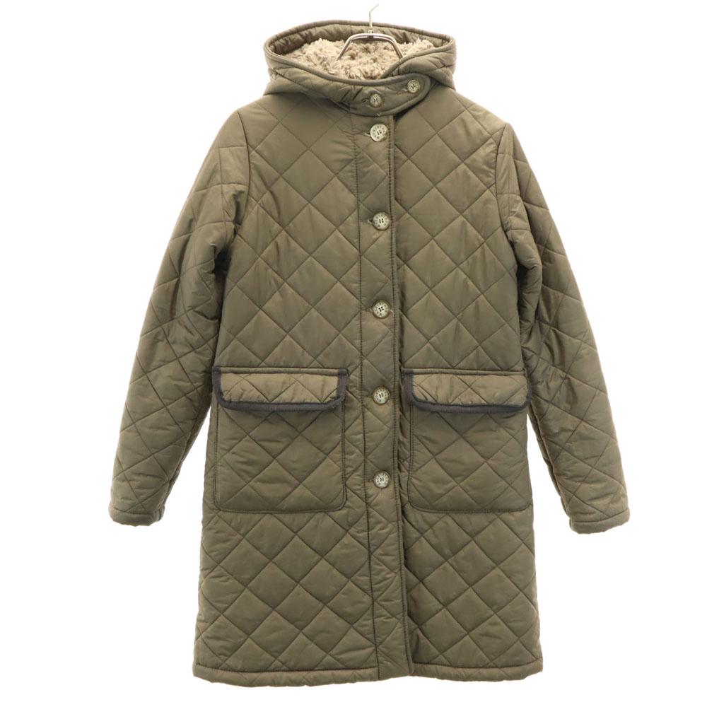 

MACKINTOSH SCOTLAND Сделано в США Стеганое пальто 36 хаки Подкладка на спине Женское Б/У