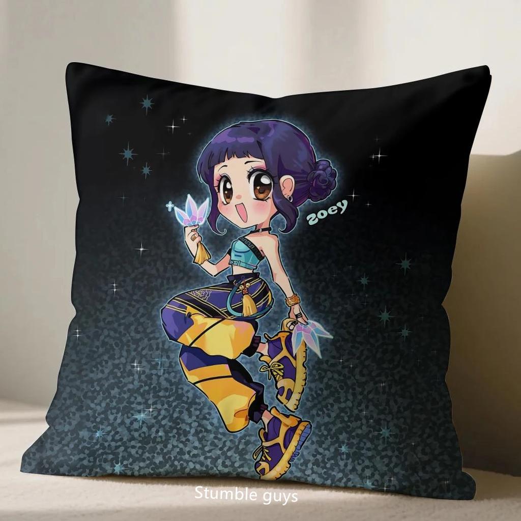 Kpop Demon Hunters Pillowcase Sofa Anime 45X45cm Cushion Cover Bedroom