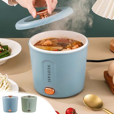 Sıcak Pot Elektrikli Mini Ramen Ocak 450 W Erişte Ocak Çok Fonksiyonlu Elektrikli Tencere Makarna Çorbası Pişirmek Için Aşırı Isıtma Ile Taşınabilir Pot
