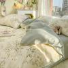 3/4pcs/set 100% Cotton Floral Pattern Duvet Cover Set with Pillowcase Sheet Home Twin Single Queen Size Boys Girls Bedding Sets