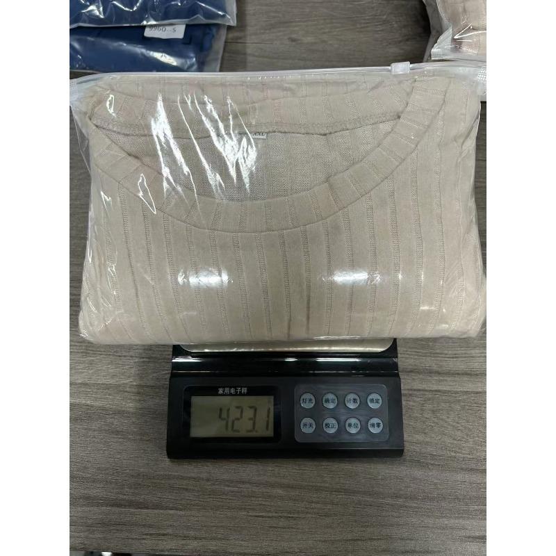 HNXC Damenmode Herbst Winter Einfarbiger Druck Langarm O-Ausschnitt Freizeitkleider