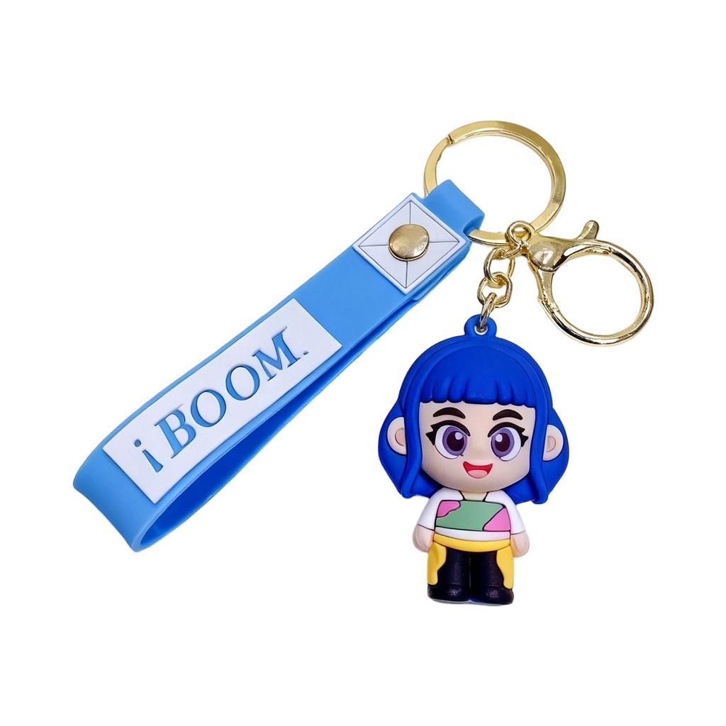 Cute Cartoon Silicone Keychains For Students & Workers - Character Designs, Stylish Key Accessories For Bags, Keys, And Daily Decoratio