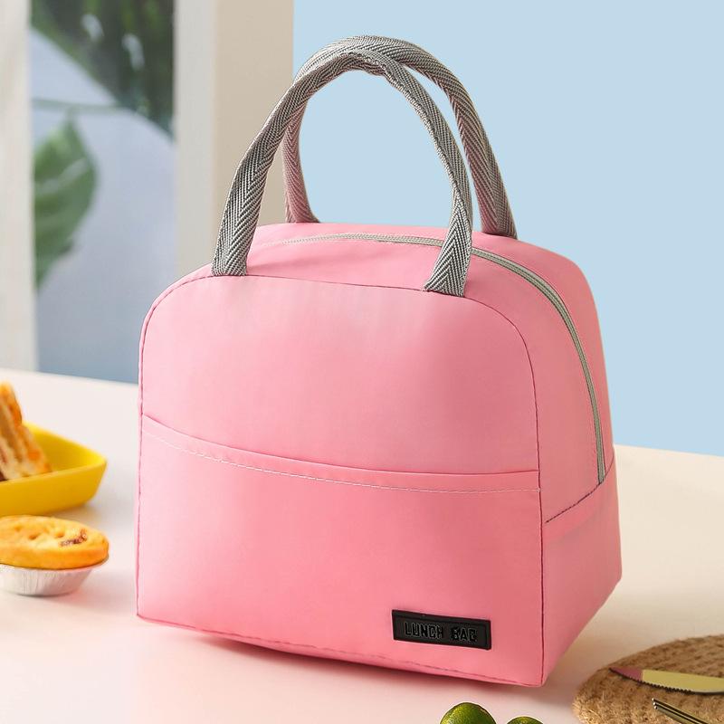 Изолированная сумка-ланчбокс Gena из однотонной твиловой ткани для студентов