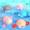 Non-Toxic Summer Bath Toys Kids Swimming Clockwork Dolls Play Water Baby Bathing Cute Funny Children Bathroom Shower Bathtub Animals Toy