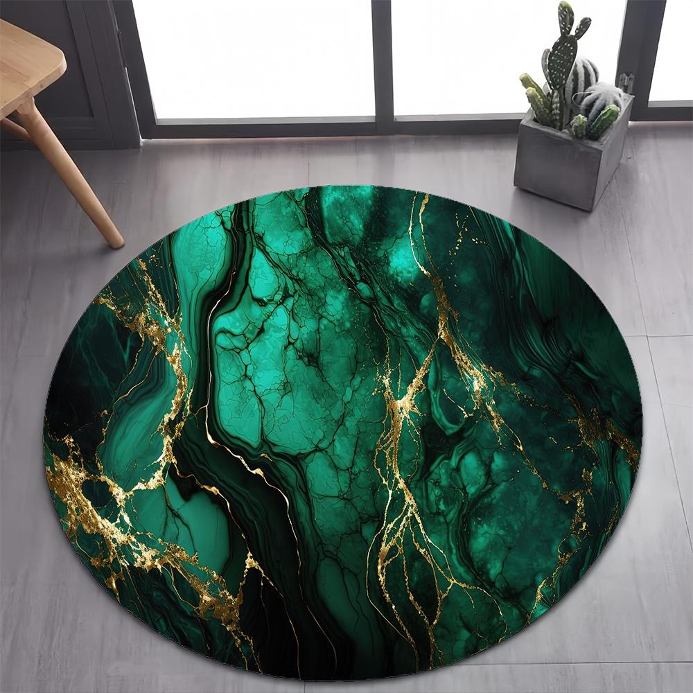 26 Style New Luxurious Marble Colour Nature Black Gold Round Carpet Rug for Bedroom Living Room Decoration,pet Decor Floor Mat