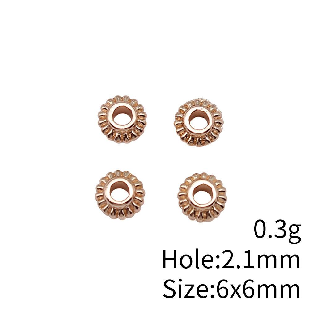 New Year's Day Jewelry Findings Small Torus Spacer Beads Accessories Parts Backpack Accessories