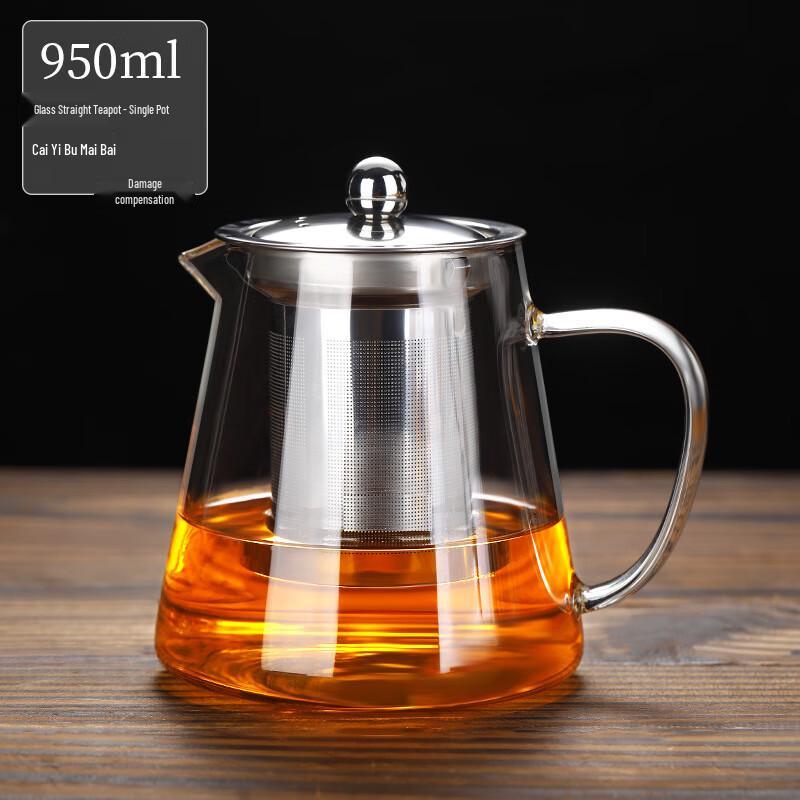 WZ Glass Heat-Resistant Teapot with Stainless Steel Filter
