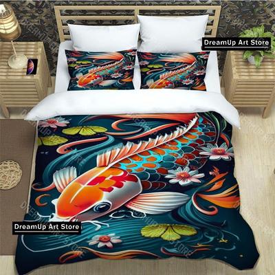 3D Fish Cute Printed Bedding Sets Exquisite Supplies Set Duvet Cover Bed Comforter Set Bedding Set Luxury Birthday Gift