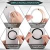 Magsafe Magnetic Plate Ring Metal Sticker Support Wireless Charger Metal Plate Sheet for Magnet Car Holder Universal 1/3/5pcs