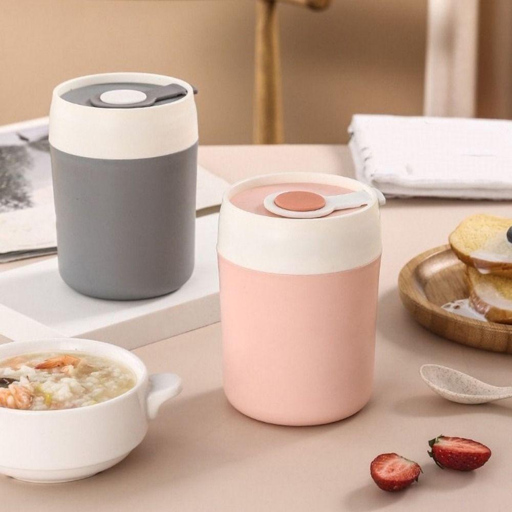 Heat Preservation Breakfast Cup 500ML Soybean Milk Cup Thermal Lunch Box  Office Worker Students