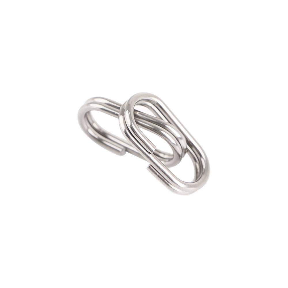 8/10/13/15/17/19mm Oval Split Rings Fishing Connector Fishing Lure Split Fishing Hanging Snap