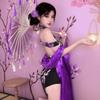 New classical cheongsam suit passion fun underwear sexy uniform temptation purple flirting pure lust
