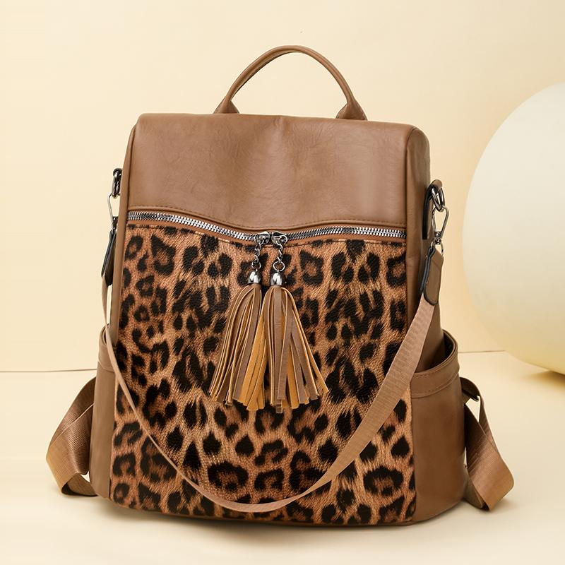 Women's Multi-functional Leopard Shoulder Bag