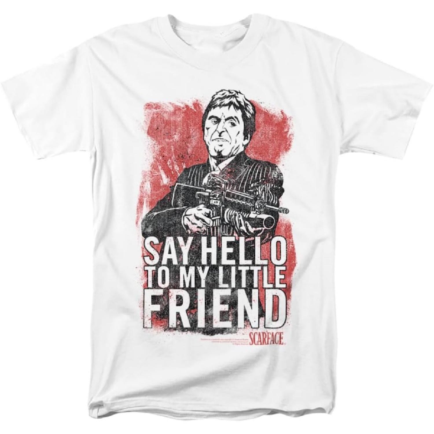 Universal Studios Little Friend - Scarface Adult T-Shirt, X-Large White XXXXXL белый