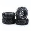 Rubber Made Buggy Tires Wheel Tires Model Crawler Car Wheel Hub Beadlock for 1/10 Car Toy for D90 CC01