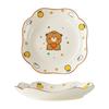 Huaiyi Ceramic Cartoon Bear 9-inch Dinner Plate Set