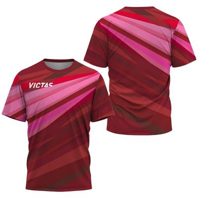 T-shirt Homme Impression 3D Tennis de Table T-shirts Été Tennis Badminton T-shirt Club de Jogging et Fitness Hauts à Manches Courtes à Séchage Rapide