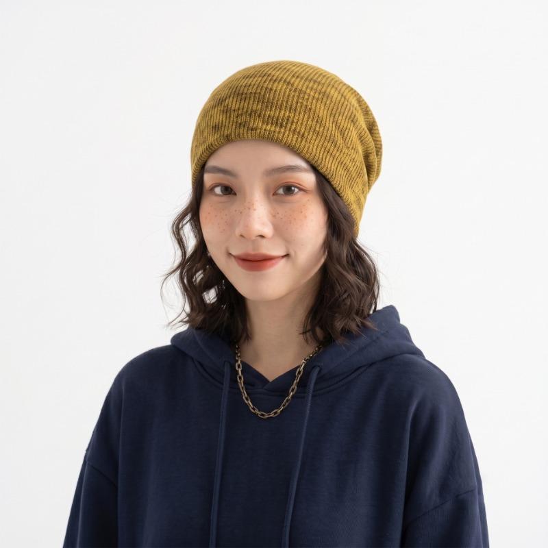 Women S Slouchy Knit Beanie Hat Windproof Earmuff Versatile Casual Cold Hat
