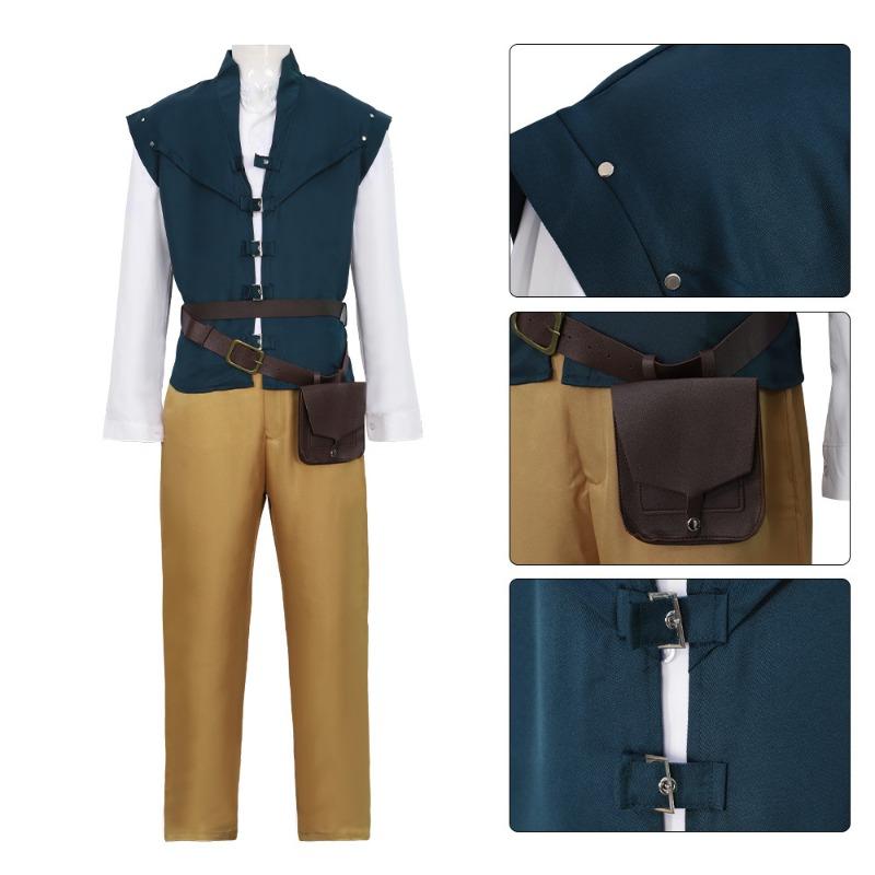 Magic Rapunzel Costumes Lettuce Prince Flynn Ryder Cosplay Comic-Con Party Costumes