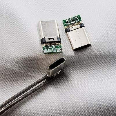 Connettore USB3 1 Tipo C Maschio per Trasferimento Dati Veloce e Alimentazione Confezione da 5
