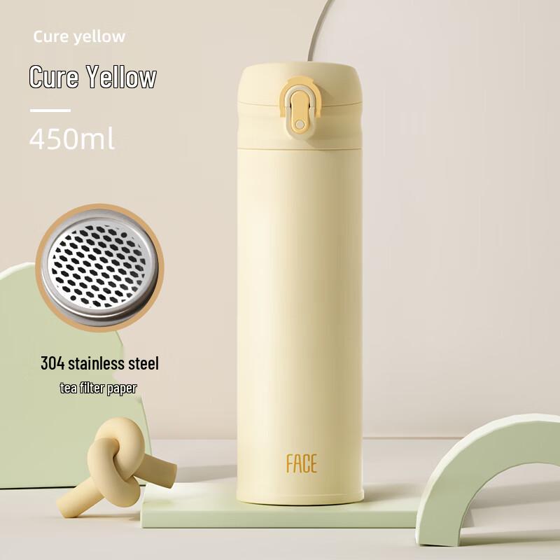 Face Classic Flip-Top 316 Stainless Steel Thermos Bottle