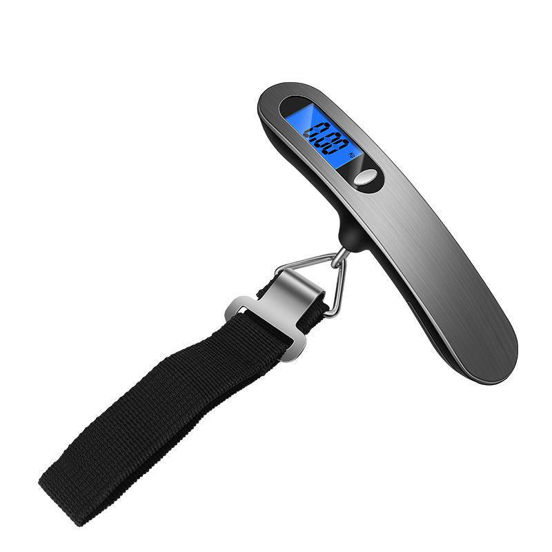 Stainless Steel Portable Handheld Electronic Scale 50kg for Luggage, Fishing, and Groceries