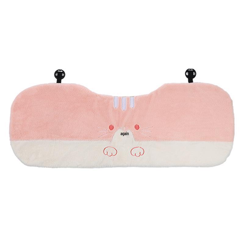 Cute Cat Paw Car Neck and Lumbar Support Headrest Pillow - Plush Backrest Decoration