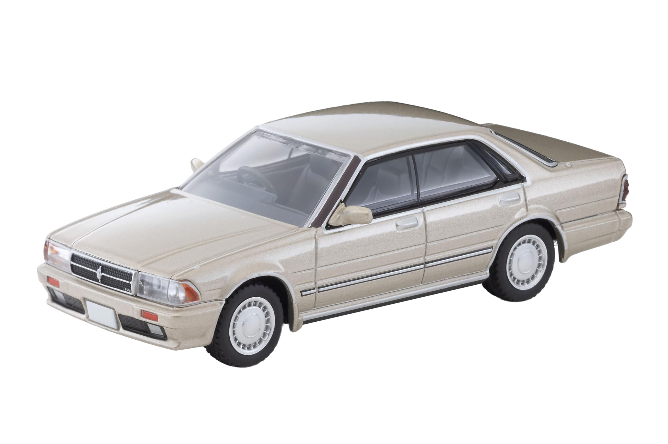 

TOMYTEC Tomica Limited Vintage Neo 1/64 Scale LV-N368b Nissan Cedric HT V20 Twin Cam Turbo Gran Turismo SV Yellowish Silver 1989 Model (Finished Model