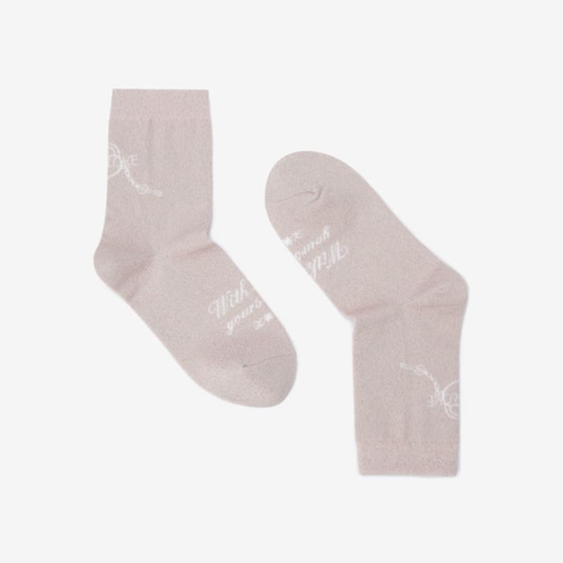 ZOOC Lauren Jung Graphic Metal Socks LP_Z254PHN719