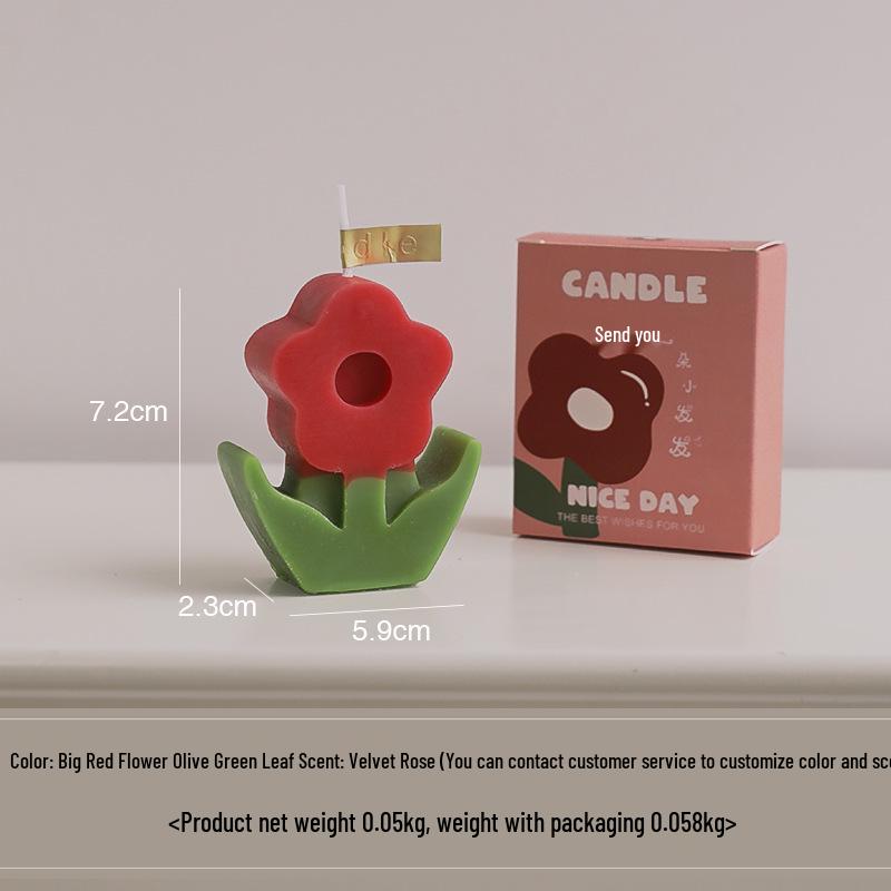 

Handmade Flower Scented Candle – Perfect for Teacher s Day, Small Gifts, and Holiday Parties