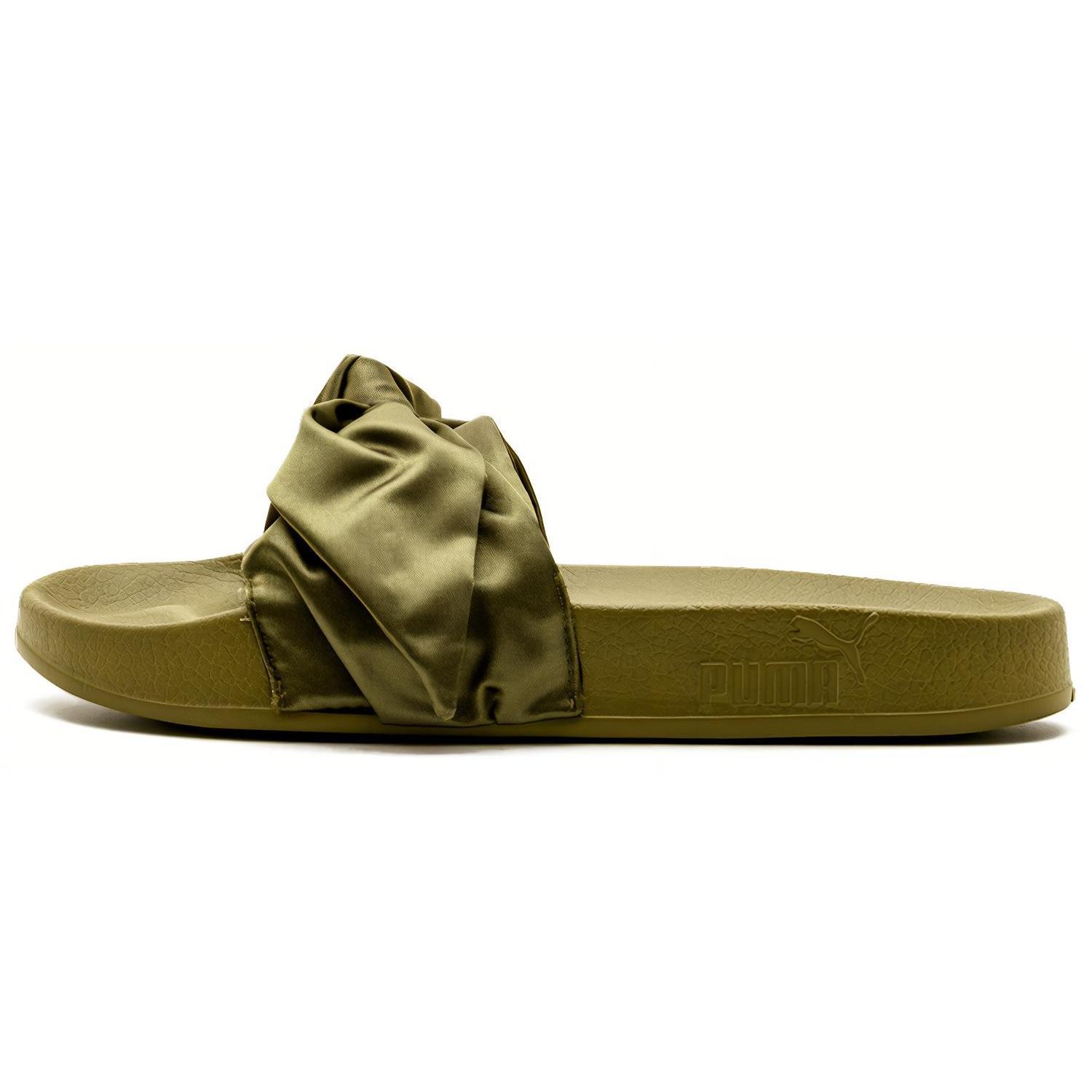 PUMA Bow Slide Rihanna Fenty Olive Womens 365774-01 35.5