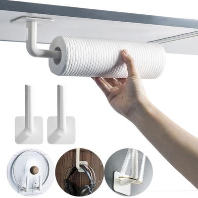 1/3pcs Multifunctional Hooks Sticky Hook Storage Hanging Self Adhesive Household Practical Wall Door Storage Holder Strong Hanger Rack