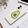 For iPhone 17 Case Cute Avocado Pattern Printing Straight Edge TPU Phone Back Cover