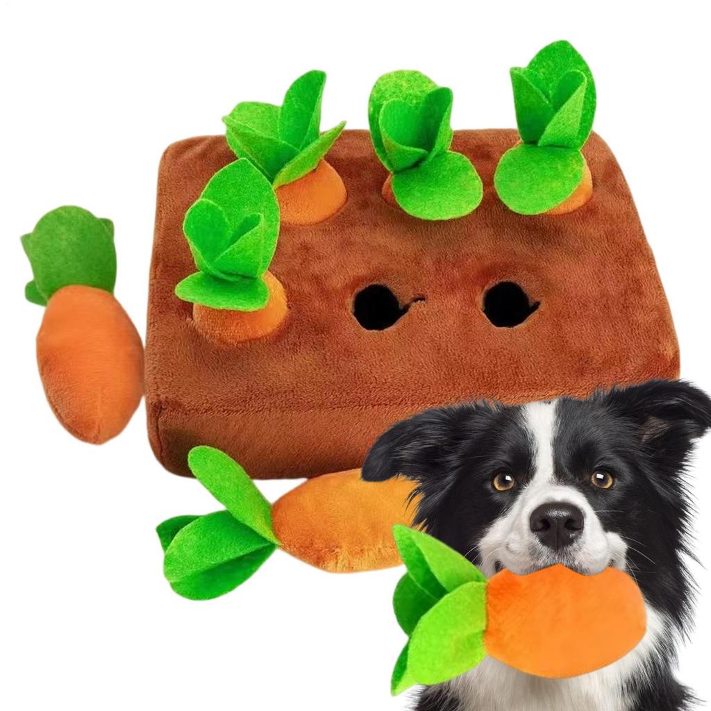 Pulling Radish Garden Parent-child Interaction Toys Child Educational Toys Pet  Chew Toy Pull Up Carrots Plush Carrot Toy