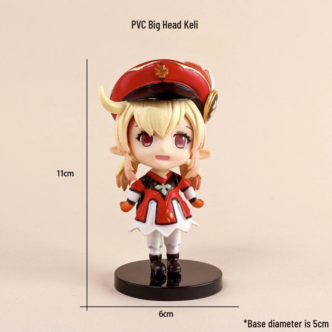 

Трендовий набір фігурок Spark Knight Klee, Hu Tao, Mona та Yae Miko - Колекційні ляльки-прикраси