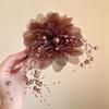Fashion Casual Versatile Flower Feather Tassel Bead Female Hair Claw Shark Clip Headwear Hair Accessories For Women