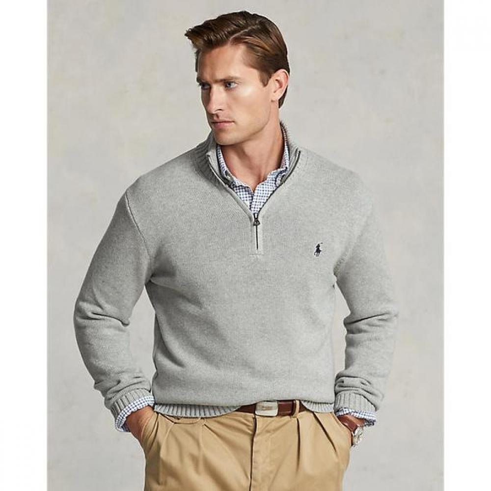 Polo Ralph Lauren Men S Cotton Quarter Zip Sweater mnpoSwe16821069020 M
