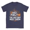 Arknights Endfield La Fabbrica Deve Crescere Meme Fabbrica Espansione Automazione Costruzione Infinita T-shirt 100% Cotone