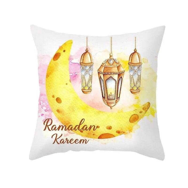 Ramadhan Printed Pillowcases Muslim Festival Pillowcases Eid Party Home Decor Moon Feast