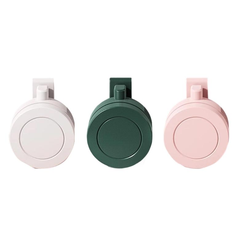 Small Clip Fan Portable Mini Bladeless Fan Clip On 3 Speed Mini Waist Clip Cooling Fan for Outdoor Travel Office