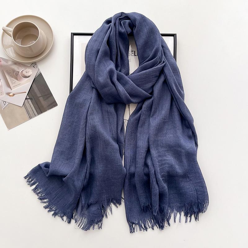 New Ramadan Big Size Women High Quality Muslim Hijabs Plain Solid Color Scarf Shawls Lady Wraps Headwear Pashmina