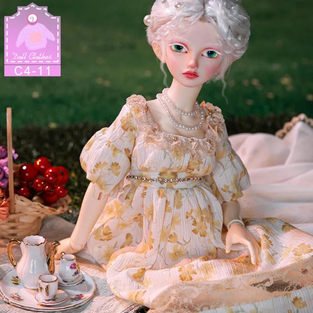 BJD LDS Cai Mädchen 1/4 Kleidung Große Brust BJD Kleid Schöne Puppen Accessoires für weiblichen Körper MSD Größe Kleid