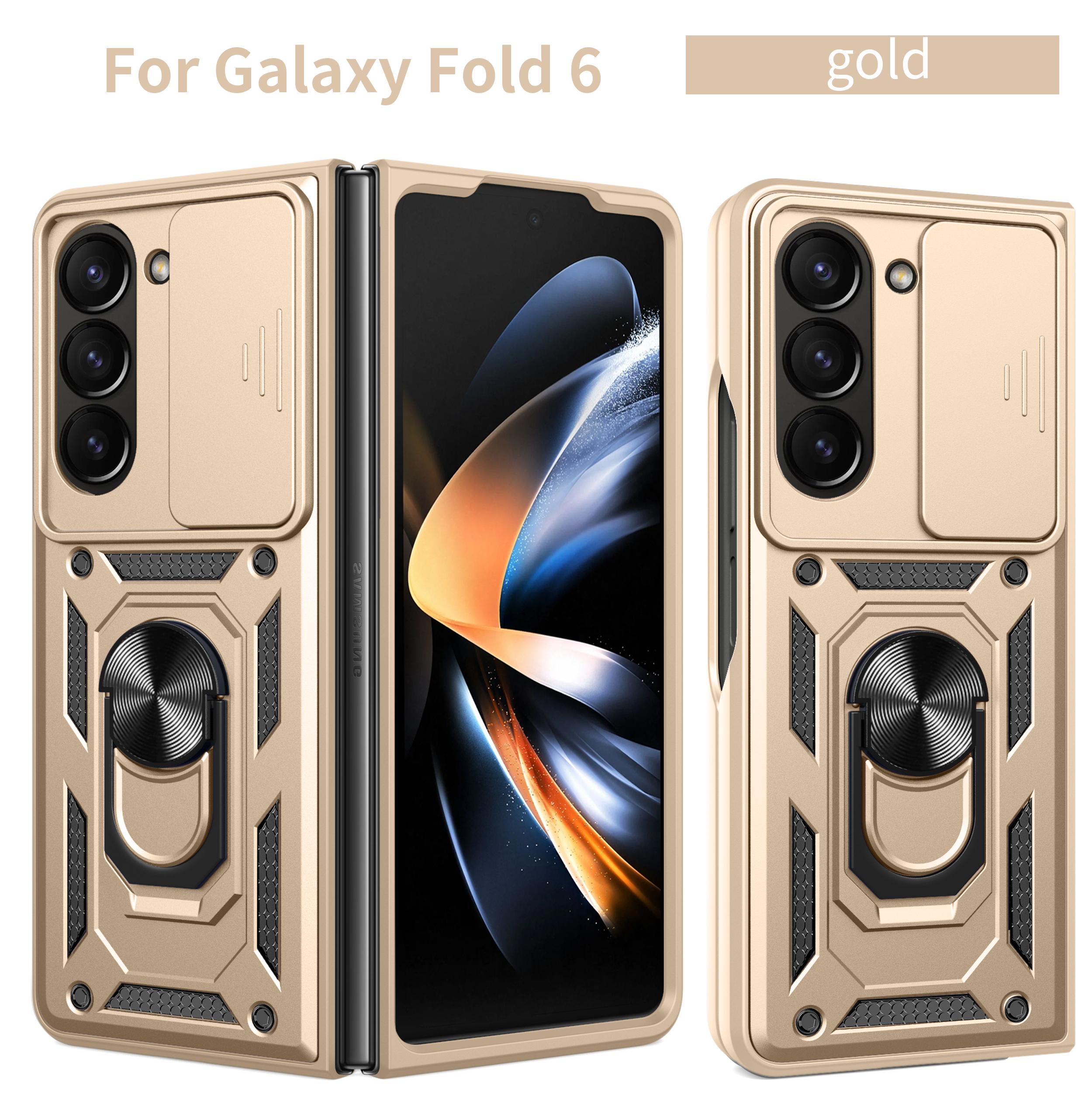 

For Samsung Z Fold7 Case Galaxy Z Fold6 Cover Z Fold 5 6 7 Magnetic Ring Holder Armor Phone Case Slide Camera Protect Back Cover Galaxy Z Fold5