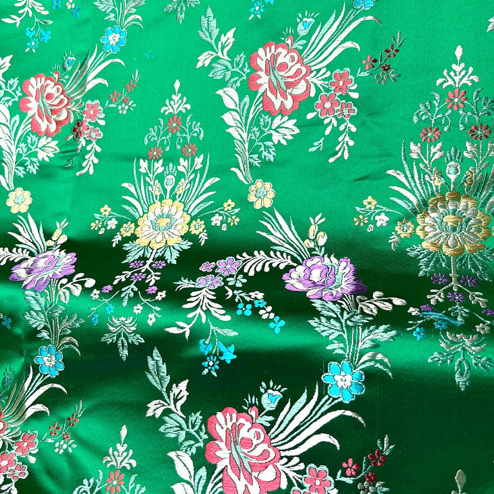 Begonia Floral Brocade Jacquard Damask Fabric DIY Sewing for Kids Clothes Kimono Chinese Robe Home Decor Pillowcase Accessories